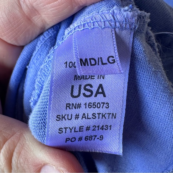 fresh Produce Lavender Tunic with Pockets 3/4 Sleeve Long T-Shirt - Picture 5 of 10